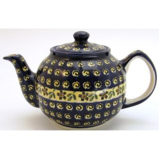 Polish Pottery 37 oz Teapot   Pattern 175A   596 175A