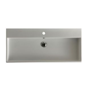 WS Bath Collections Unlimited 39.4 Ceramic Bathroom Sink