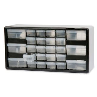 Akro Mils Stackable Cabinets, 44 Drawers, 20x6 3/8x15 13/16, Gray
