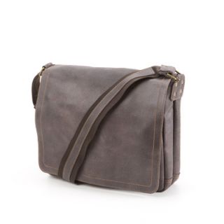 David King North South Laptop Messenger in Distressed Leather   6111