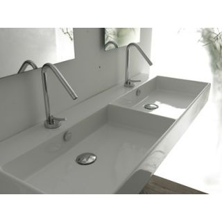 WS Bath Collections Unlimited 47.2 Ceramic Rectangle Double Bathroom