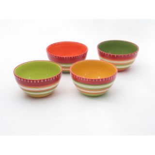 Certified International Hot Tamale Ice Cream Bowl in Assorted (Set of