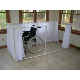 LiteShower Wheelchair Accessible Portable Shower Stall Recliner