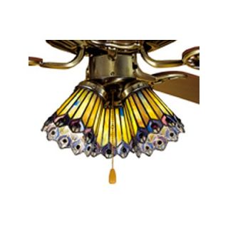 Meyda Tiffany Tiffany Jeweled Peacock Fan Light Shade
