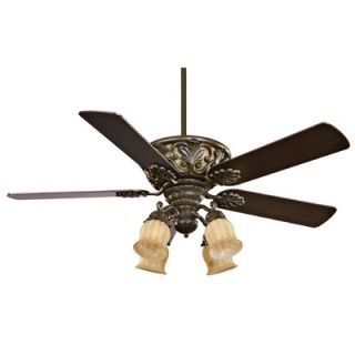  52 The Monarch 5 Blade Ceiling Fan with Remote   52 810 5BLK 7
