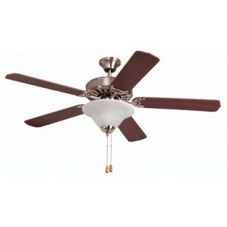 Yosemite Home Decor 52 Builder 5 Blade Ceiling Fan with Bowl Light