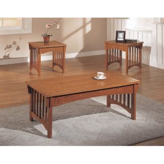 Anthony California Mission Style 3 Piece Coffee Table Set   OCET53