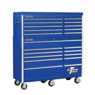 Extreme Tools 56 Combo Tool Chest and Roller Cabinet in Blue