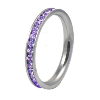 Trendbox Jewelry Ladies Cubic Zirconia Wedding Band Ring   SRCZ59