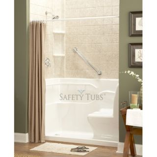 Safety Tubs Acrylic 60 x 30 Bath Tub with Seated Shower