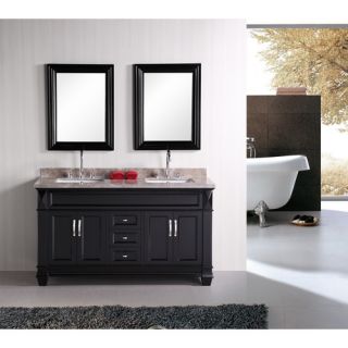 Hudson 60 Double Sink Bathroom Vanity