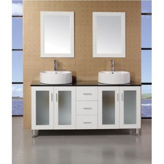 Design Element Malibu 60 Single Sink Modern Bathroom Vanity