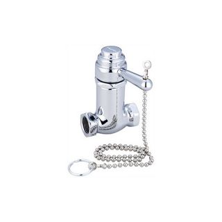 Self Closing Shower Stop Faucet with Pull Chain in Polished Chrome