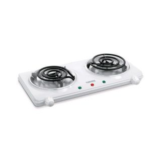 Portable Double Coil Cooking Range with Stay Cool Base