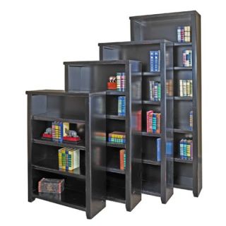  Loft Black Office Collection 70 Bookcase in Distressed Painted Black