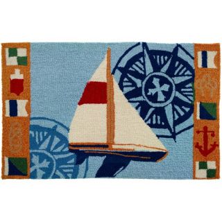 Sailboat and Compass Rug