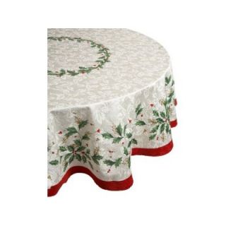 Lenox 70 Holiday Table Cloth   7353 Lenox Holiday 070/RND IVY