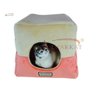 Armarkat Cat Bed in Orange and Beige   C07CCS/MH