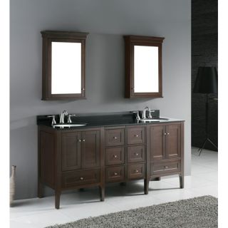 Madeli Torino 72 Double Bathroom Vanity Set in