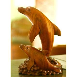 Novica Dolphin Generation Sculpture