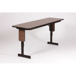 72 W x 18 D Panel Leg Folding Seminar Table with Adjustable Leg