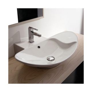 Zefiro 70/R Mensola Wall Mounted or Above Counter Bathroom Sink in