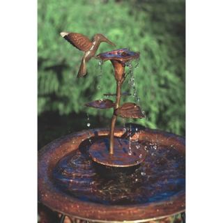 Ancient Graffiti Copper Hummingbird Dripper / Fountain