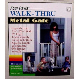 Four Paws Metal Walk Thru Pet Gate