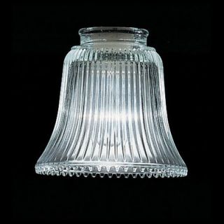 Thomas Lighting 4.5 x 4.75 Clear Ribbed Glass