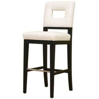 Meiji Leather Barstool in White   Y 780 FU155