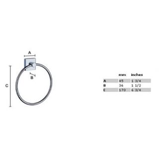 Smedbo House Towel Ring   RK344 / RS344