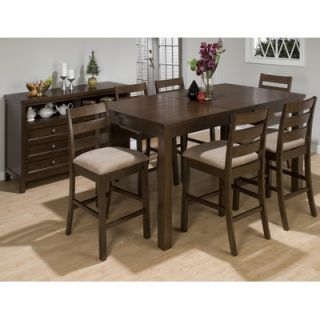 Jofran Rectangular Counter Height Table in Rich Brown