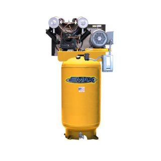 EMAX 7.5 HP 80 Gallon 3PH Vertical 2 Stage Stationary Air Compressor