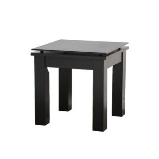 Plateau SL Series Square End Table with Glass