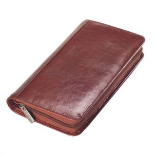 Glazed Leather Passport Travel Wallet   92101x