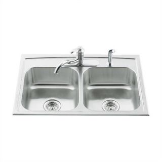 Kohler Toccata Double Equal Self Rimming Kitchen Sink