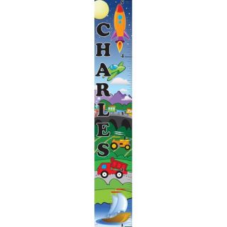 Personalized Canvas Cars / Trucks Growth Chart