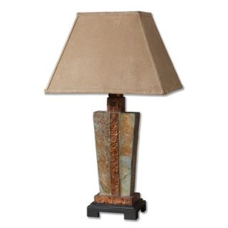 Uttermost Slate Table Lamp with Hand Carved Slate