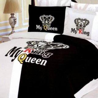 Le Vele Crown 6 Piece Full / Queen Duvet Cover Bedding Set
