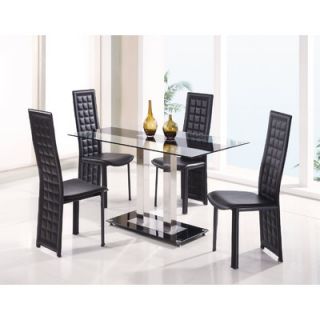 Global Furniture USA Seminole 5 Piece Dining Table Set with Marie