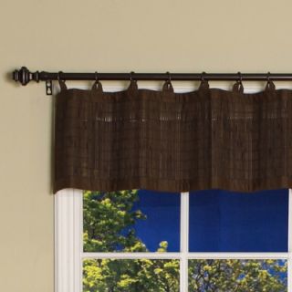  Home Fashions Bamboo Ring Top Valance in Espresso   BRP064812 93