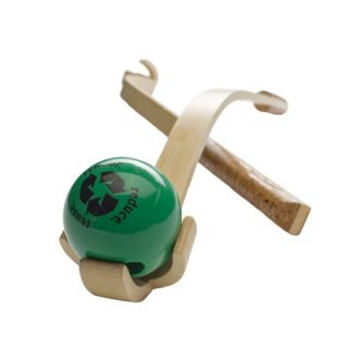 Wood Chuck Dog Toy with Recycle Ball
