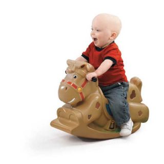 Trademark Global Happy Trails Plush Walking Horse with Wheels and