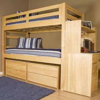 University Loft Graduate Series Extra Long Twin over Twin Bunk Bed