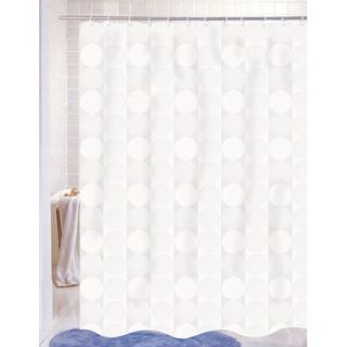 Carnation Home Fashions Jacquard 100% Polyester Fabric Shower Curtain