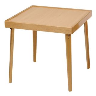 Childrens Wood Folding Table in Natural
