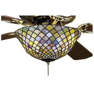Meyda Tiffany Tiffany Fishscale 3 Light Ceiling Fan Light