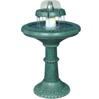 Alpine 2 Tiered Fountain with Light