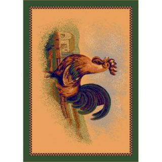 Milliken Fall Seasonal Rise and Shine Rooster Novelty Rug   4581
