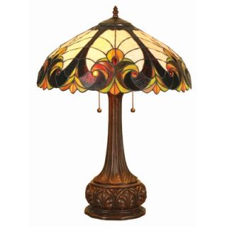 Chloe Lighting Tiffany Style Victorian Table Lamp with Eighteen